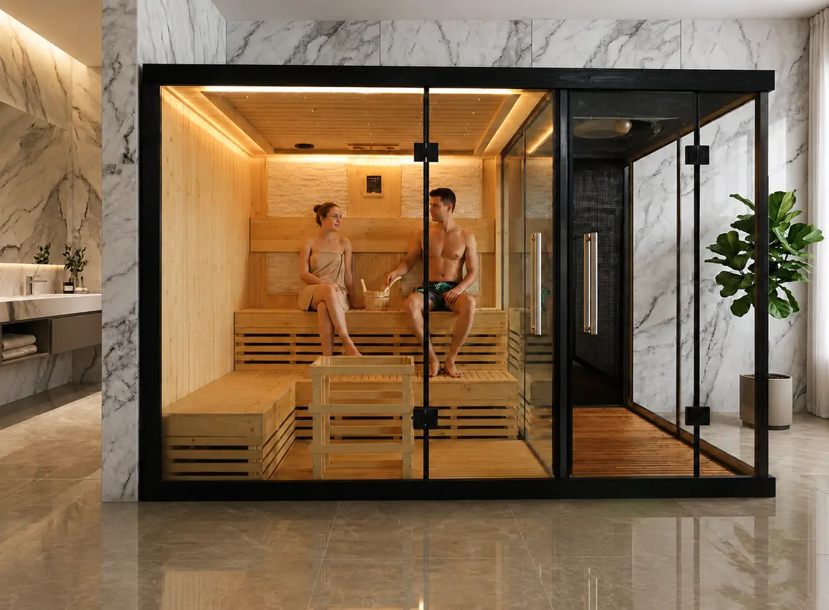 Indoor Dry and Steam Room